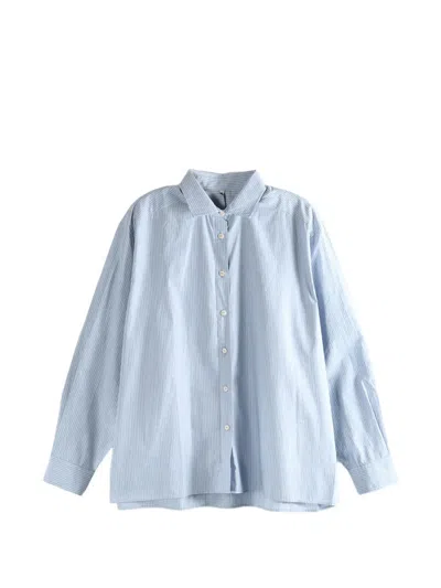 Baserange Striped Long-sleeve Shirt In Blue