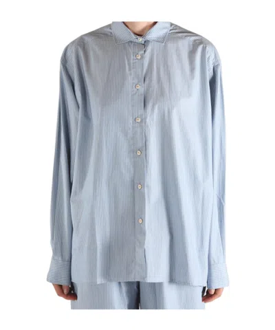 Baserange Striped Long-sleeve Shirt In Blue