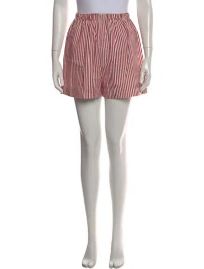 Pre-owned Baserange Striped Mini Shorts In Multicolor
