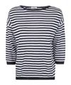 Baserange Striped Sweater In Blue