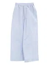 Baserange Striped Trousers In Blue