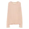 Baserange Long-sleeve Round-neck Top In Neutral