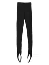 Baserange Sync Ribbed Stirrup Leggings In Black