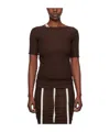 Baserange T-shirt With Fungus Edge In Black