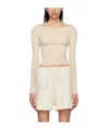 Baserange Tabby Star Long-sleeve Top In White