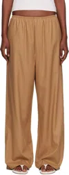Baserange Tan Stoa Lounge Pants In Brown