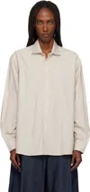 Baserange Taupe Claude Shirt In Brown