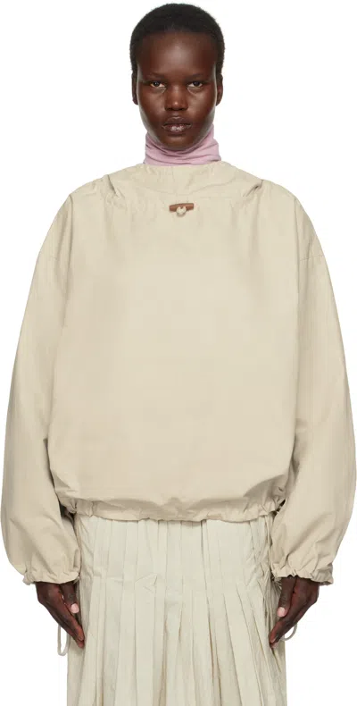 Baserange Taupe Even Anorak In Clay