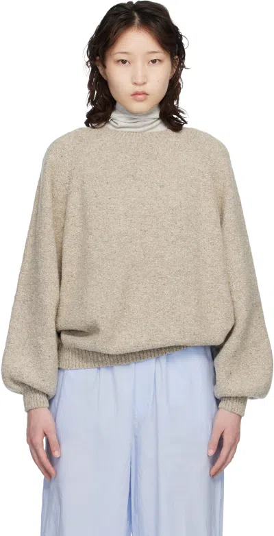 Baserange Taupe Soar Sweater In Gray