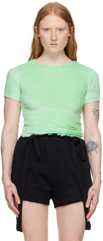 Baserange Terry-cloth T-shirt In Green