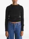 Baserange Tier Cashmere Sweater In Black