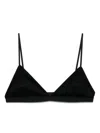 Baserange Mississippi Triangle Bikini Top In Black
