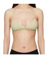 Baserange Triangle-cup Bra In Green