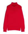 Baserange Turtleneck Knitted Sweater In Red