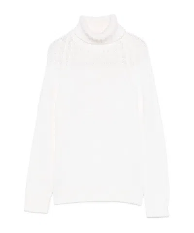 Baserange Turtleneck Knitted Sweater In White