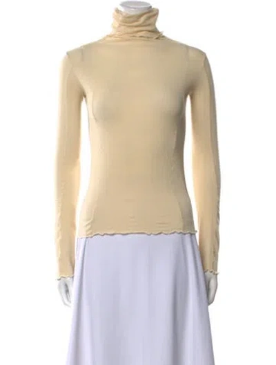 Pre-owned Baserange Turtleneck Long Sleeve Top In Neutral