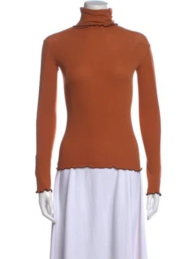 Pre-owned Baserange Turtleneck Long Sleeve Top In Neutral