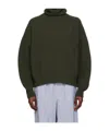 Baserange Green Mea Turtleneck In Green