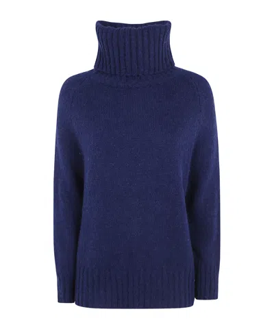 Baserange Turtleneck Sweater In Blue