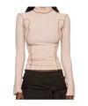 Baserange Pink Omato Turtleneck In Neutral