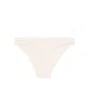 Baserange Heart Bell Fine-ribbed Thong In Metallic