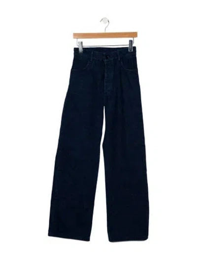 Pre-owned Baserange Vintage Wide Leg Jeans In Blue