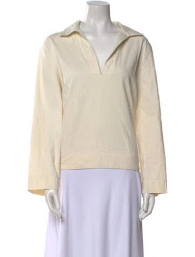 Pre-owned Baserange V-neck Long Sleeve Sweatshirt In Neutral