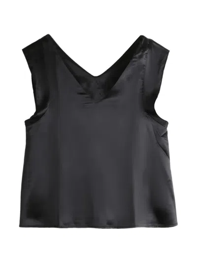 Baserange V-neck Top In Black