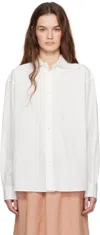 Baserange White Claude Shirt In Undyed