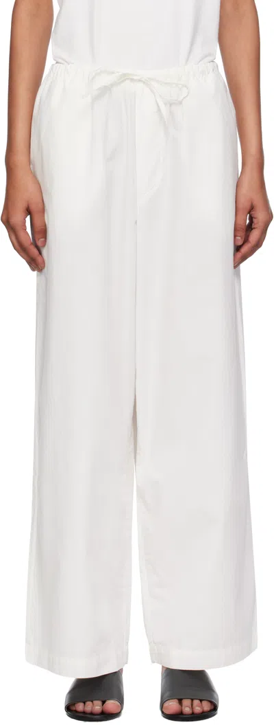 BASERANGE WHITE KOLLA LOUNGE PANTS