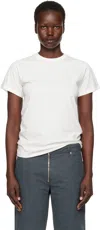 Baserange White Regenerative Cotton T-shirt In Undyed
