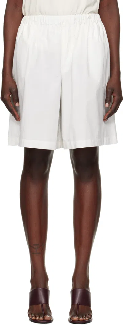 Baserange White Stave Shorts In Undyed