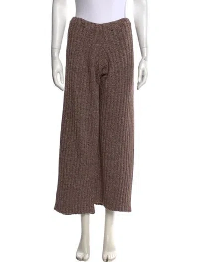 Pre-owned Baserange Wide Leg Pants In Brown