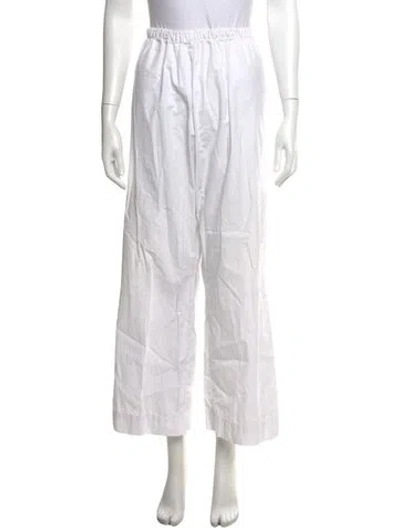 Pre-owned Baserange Wide Leg Pants In White