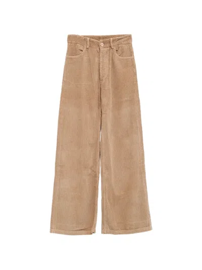 Baserange Wide-leg Trousers In Nude