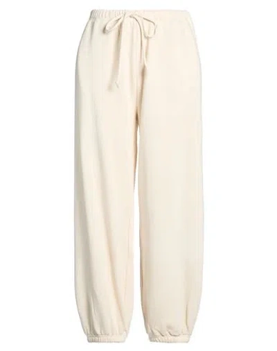 Baserange Woman Pants Beige Size L Organic Cotton In Sand