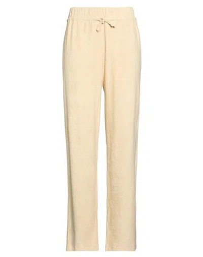 Baserange Woman Pants Cream Size M Organic Cotton In Pink