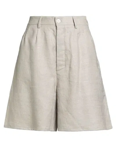 Baserange Woman Shorts & Bermuda Shorts Beige Size M Linen