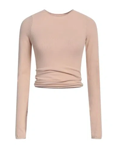 Baserange Woman T-shirt Blush Size M/l Organic Cotton, Polyamide, Elastane