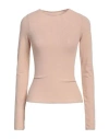 Baserange Woman T-shirt Blush Size M/l Organic Cotton, Polyamide, Elastane