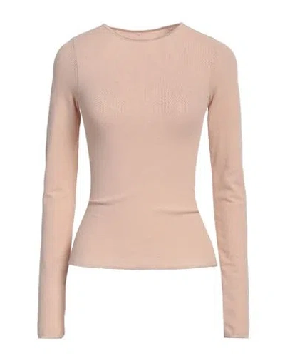 Baserange Woman T-shirt Blush Size M/l Organic Cotton, Polyamide, Elastane