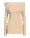 Baserange Woman T-shirt Sand Size S Recycled Cotton, Cotton In Neutral