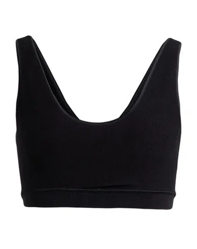 Baserange Woman Top Black Size Xs/s Organic Cotton, Polyamide, Elastane