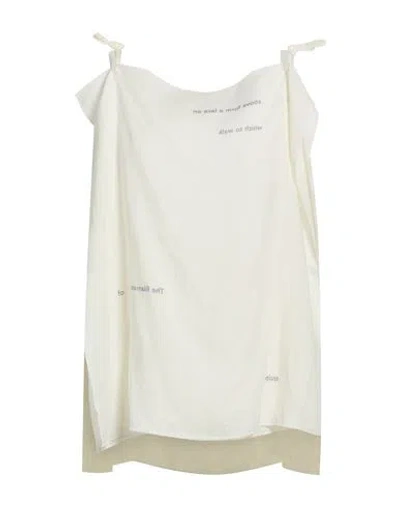 Baserange Woman Top Ivory Size L Linen In White