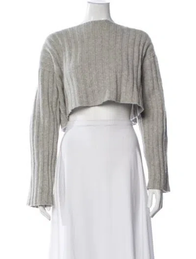 Pre-owned Baserange Wool Crew Neck Sweater In Gray