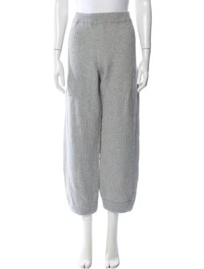 Pre-owned Baserange Wool Straight Leg Pants In Gray