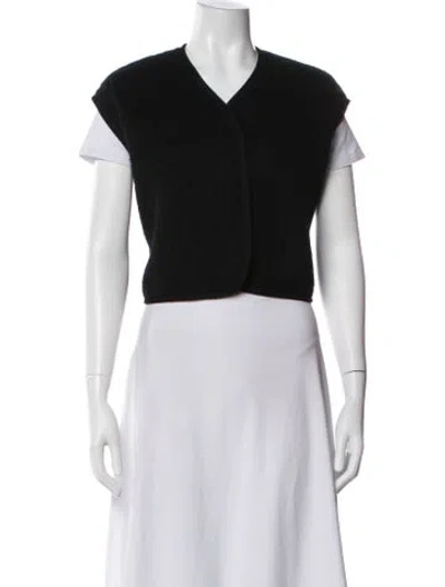 Pre-owned Baserange Wool Vest In Black