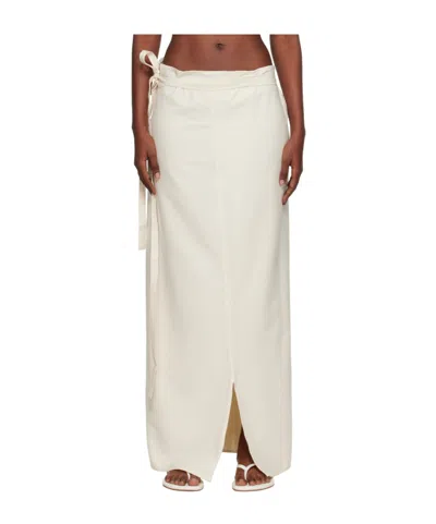 Baserange Wrap Skirt In White