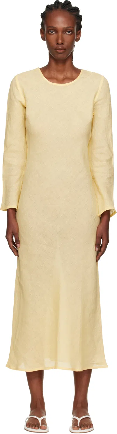 Baserange Yellow Dydine Long Sleeve Maxi Dress