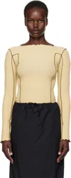 Baserange Yellow Omato Long Sleeve T-shirt In Hen Yellow